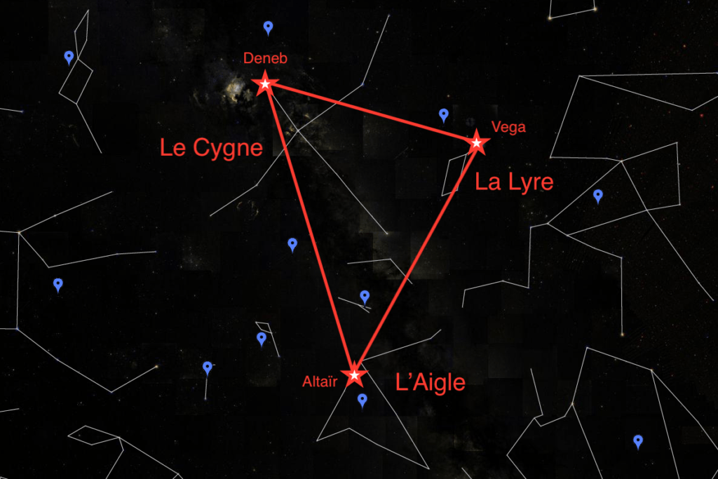 triangle d&rsquo;été astronomie ciel