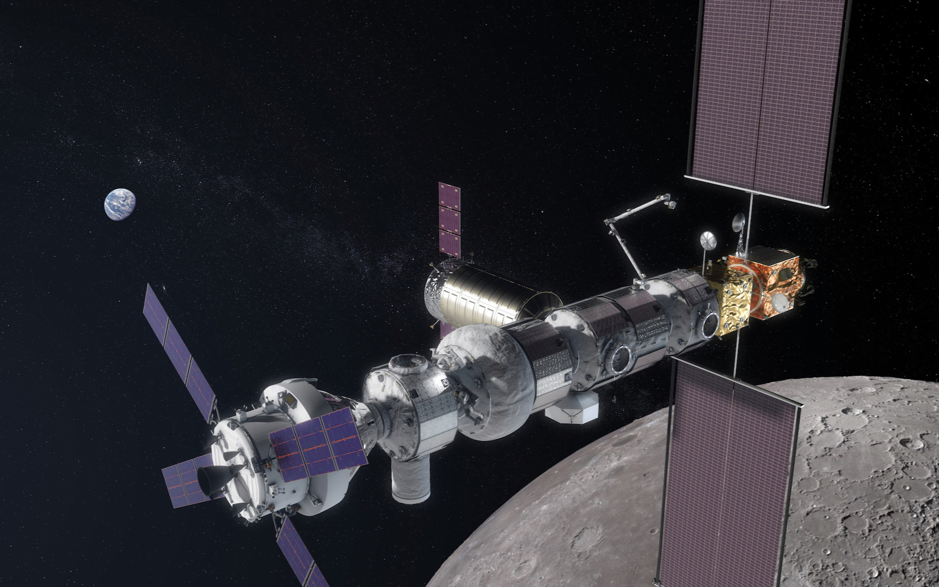 base lunaire nasa gateway espace