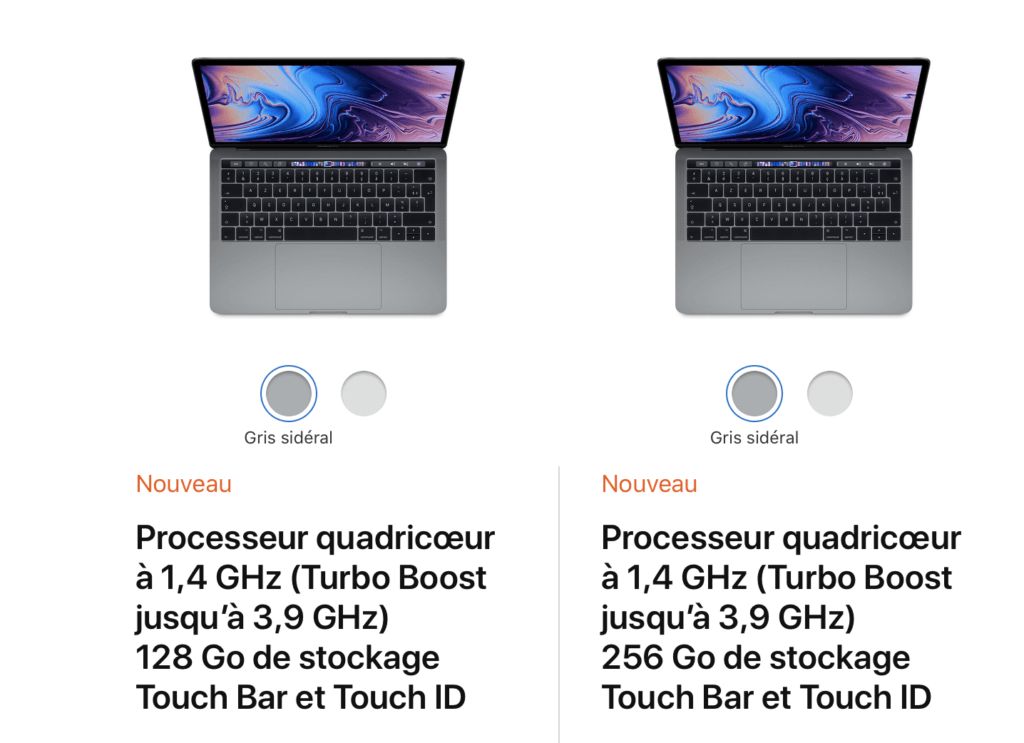 Nouveaux MacBook Pro