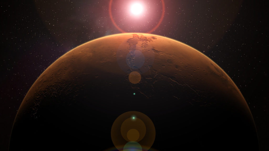 mars espace planete systeme soleil