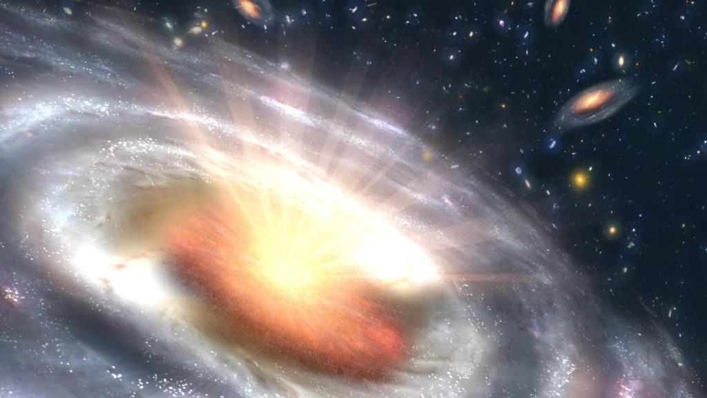 quasar trou noir espace univers