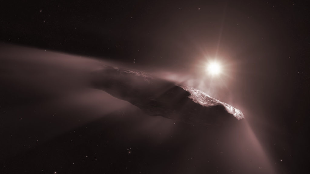 oumuamua visiteur interstellaire photo modifiée