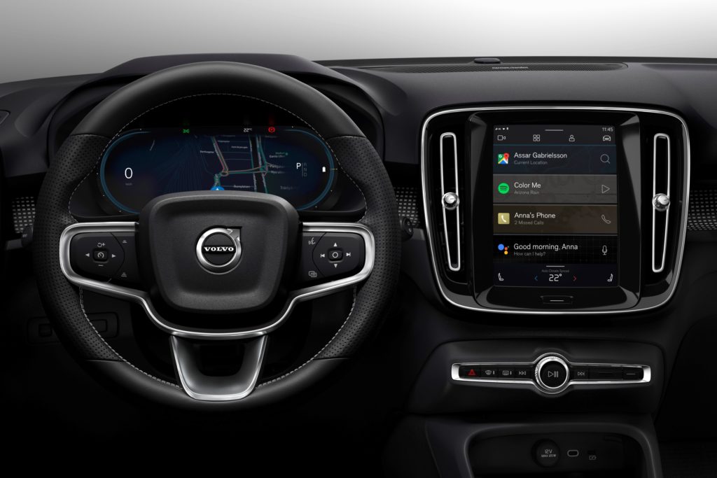 Android Automotive OS sur le Volvo XC40