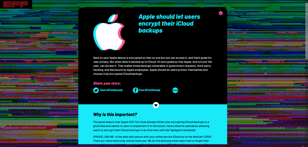 EFF Apple
