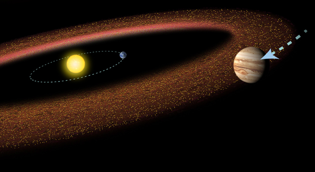Jupiter et la ceinture d&rsquo;astéroides