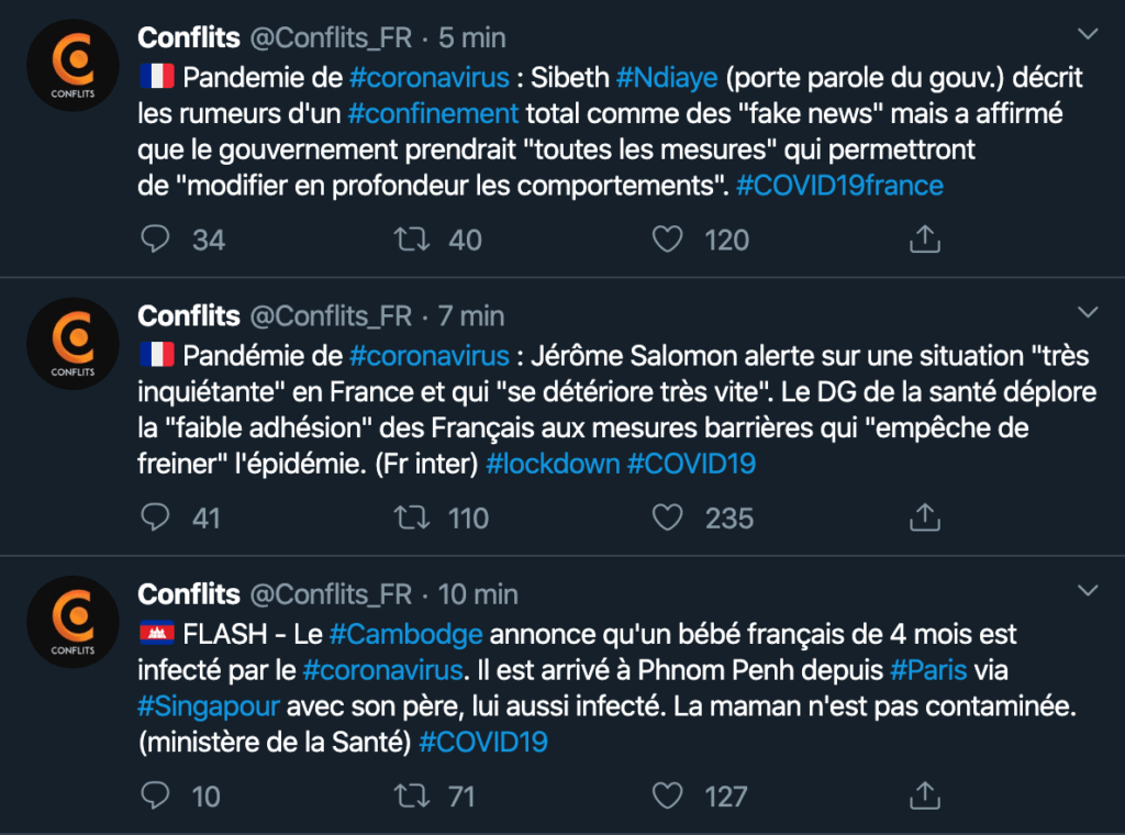 Conflits rythme publication