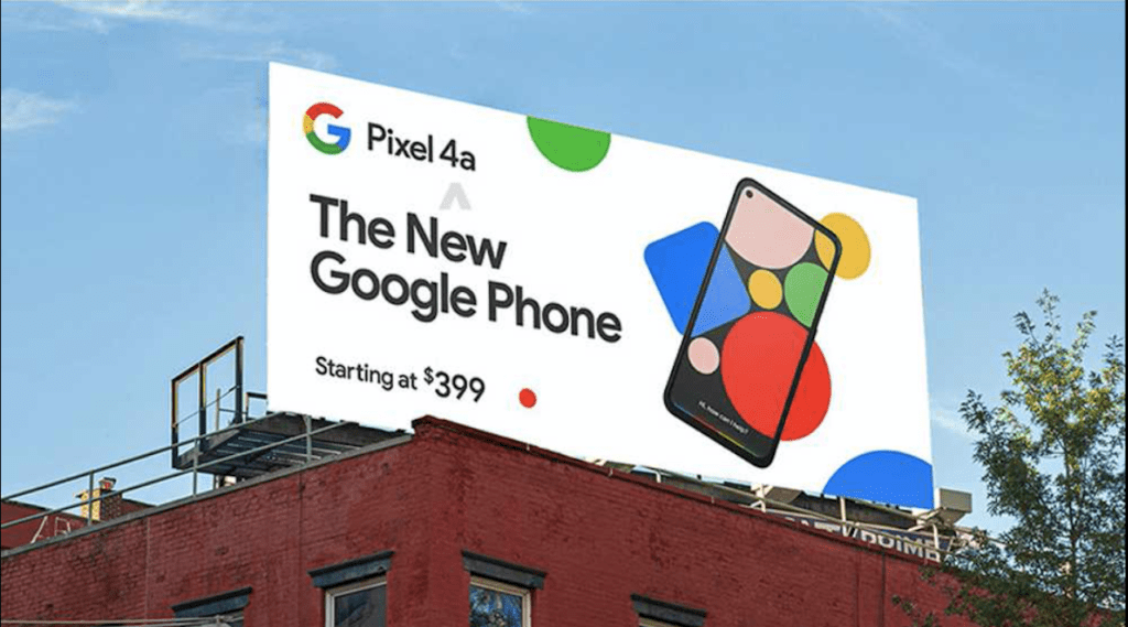 Fuite publicité Pixel 4a