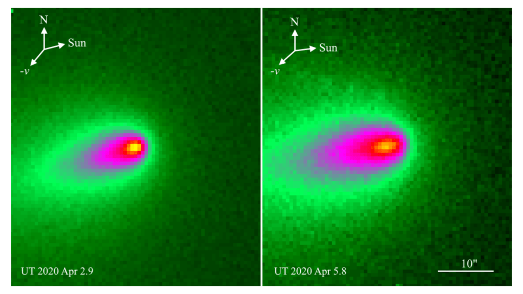 comète C/2019 Y4 (ATLAS) changement morphologie espace astronomie