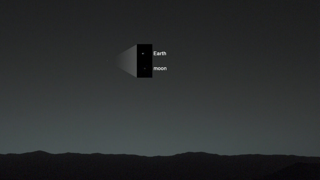 curiosity mars terre lune espace