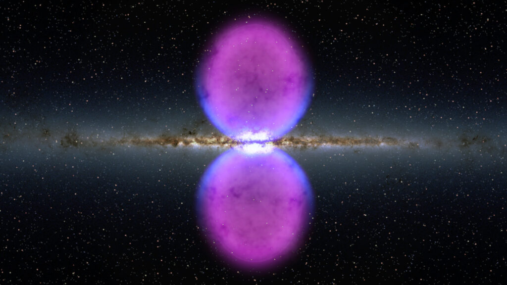 bulles de fermi espace voie lactée nasa