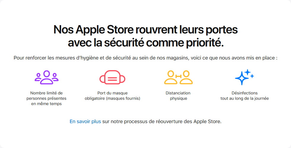 Réouverture Apple Store
