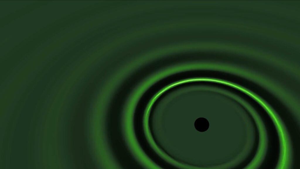 onde gravitationnelle trou noir espace fusion
