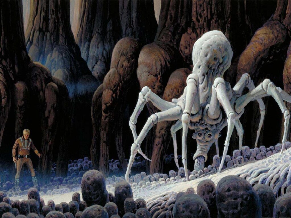 Ralph McQuarrie Knobby white spider