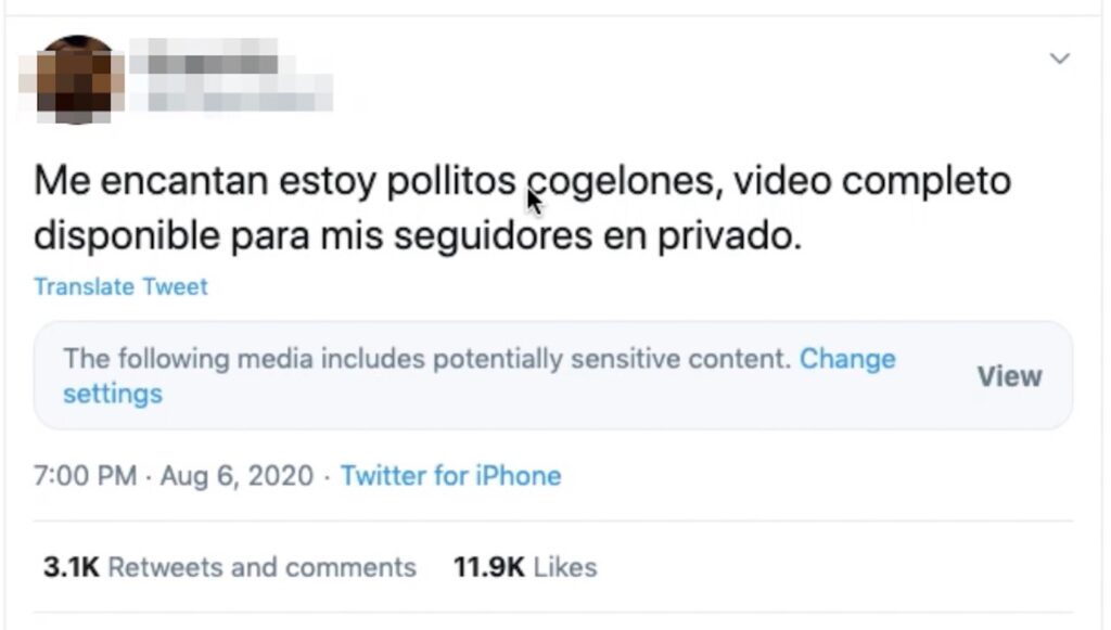video twitter censuree