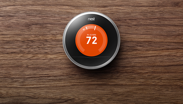 Un thermostat connecté de Nest.