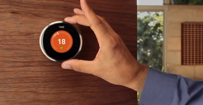 Un thermostat connecté de Nest.