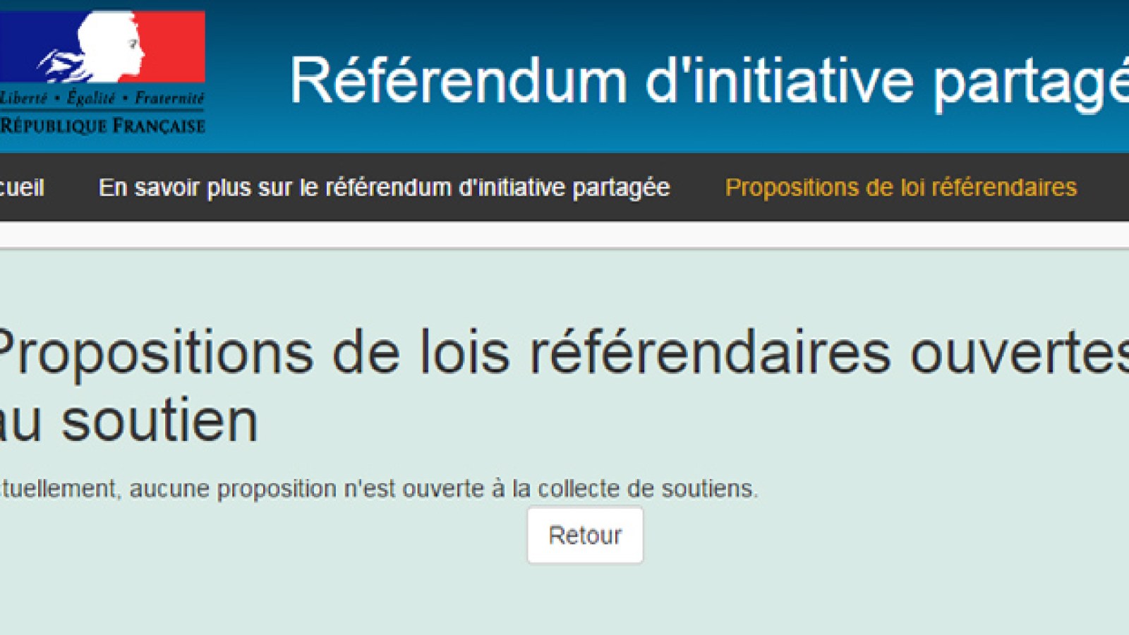 Référendum d'initiative partagée : le site à 365 000 euros a ouvert