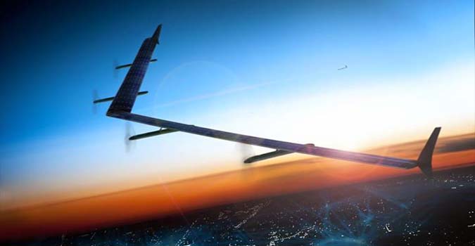 Aquila, le drone solaire de Facebook.