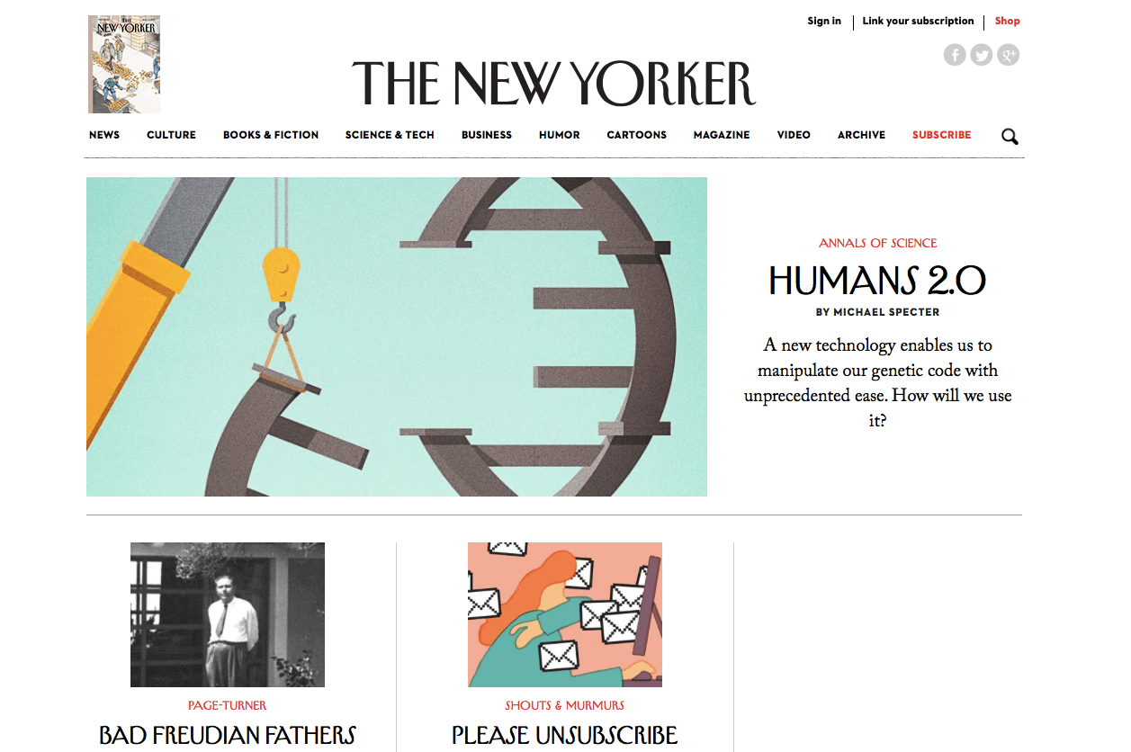Le New Yorker, propulsé par WordPress