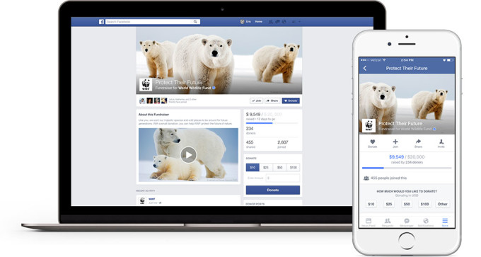 Facebook fundraisers Facebook fundraisers
