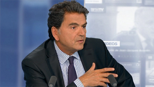 Pierre Lellouche sur le plateau de BFM TV en septembre 2013.
