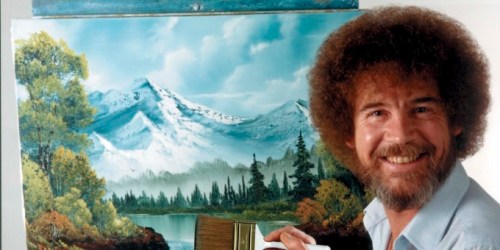 This undated image released by Copyright Bob Ross Inc./The Joy of Painting, shows the late Bob Ross, host of the PBS series "The Joy of Painting." PBS said Thursday it's posted a video remix with clips from "The Joy of Painting" instructional series, featuring the late Bob Ross. The "Happy Painter" remix is from John Boswell, who created the "Garden of Your Mind" video tribute to Fred Rogers. That mashup of clips from "Mister Rogers' Neighborhood" has been viewed nearly 6 million times on YouTube. "The Joy of Painting," still seen in repeats, aired on PBS from 1983 to 1994 with its bushy-haired, mellow-voiced host. Ross died in 1995. (AP Photo/Copyright Bob Ross Inc. ® The Joy of Painting)
