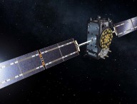 Vue d'artiste d'un satellite Galileo. // Source : ESA–Pierre Carril, 2015