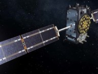 Vue d'artiste d'un satellite Galileo. // Source : ESA–Pierre Carril, 2015