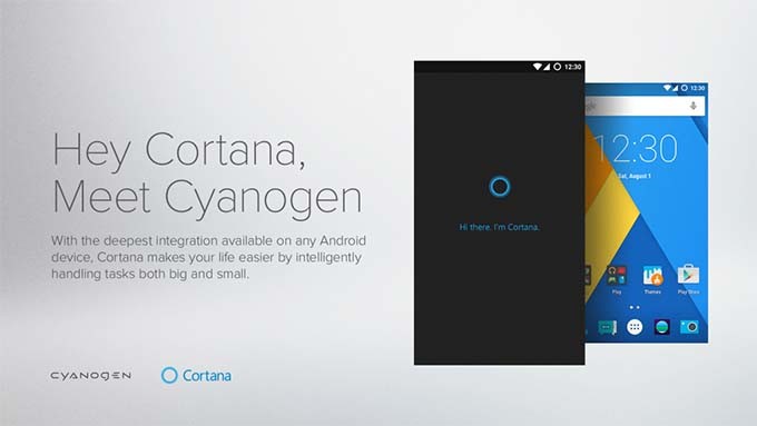 Cortana Cyanogen