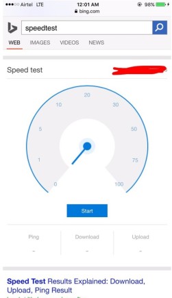 Speedtest Bing