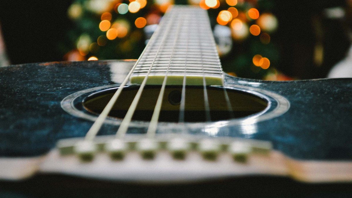 Guitare bokeh