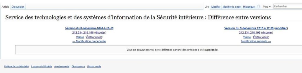 Révision supprimée Révision supprimée