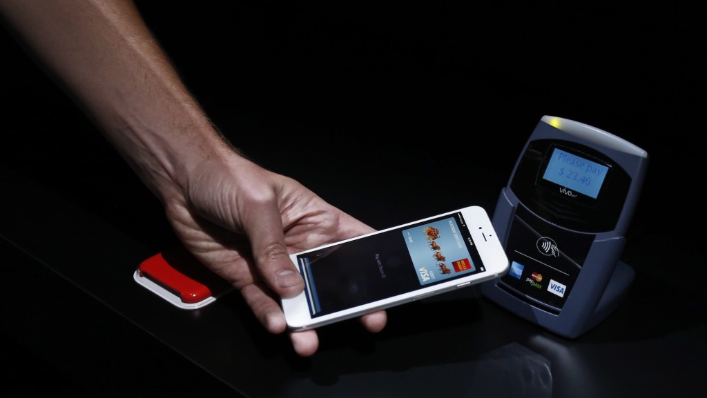 Apple Pay à son lancement en 2016. // Source : Apple Apple Pay à son lancement en 2016. // Source : Apple