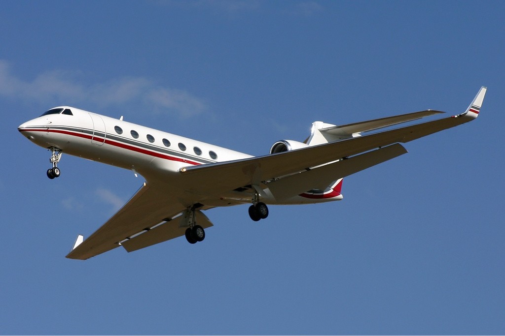 Un avion de type Gulfstream V