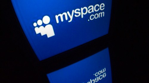 The "Myspace" logo is seen on a tablet screen on December 4, 2012 in Paris. AFP PHOTO / LIONEL BONAVENTURE        (Photo credit should read LIONEL BONAVENTURE/AFP/Getty Images)