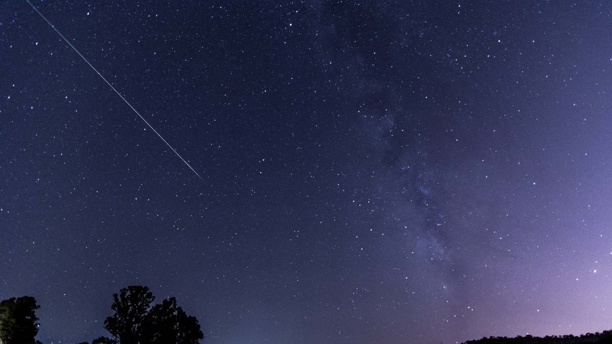 Nuit étoile filante