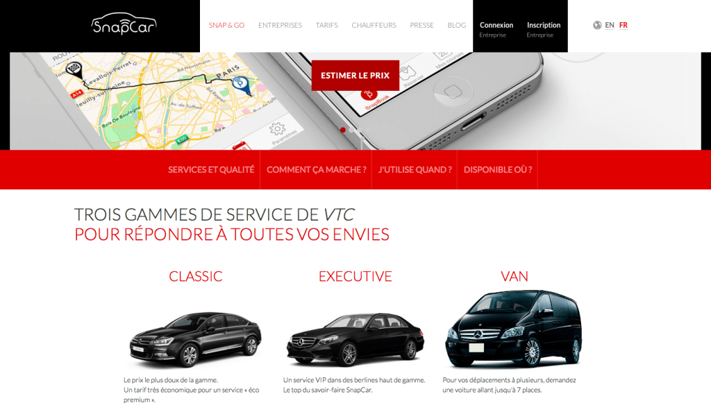Les offres Snapcar Les offres Snapcar