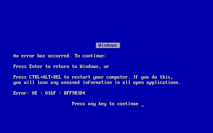 BSOD Vintage, juste pour le plaisir BSOD Vintage, juste pour le plaisir