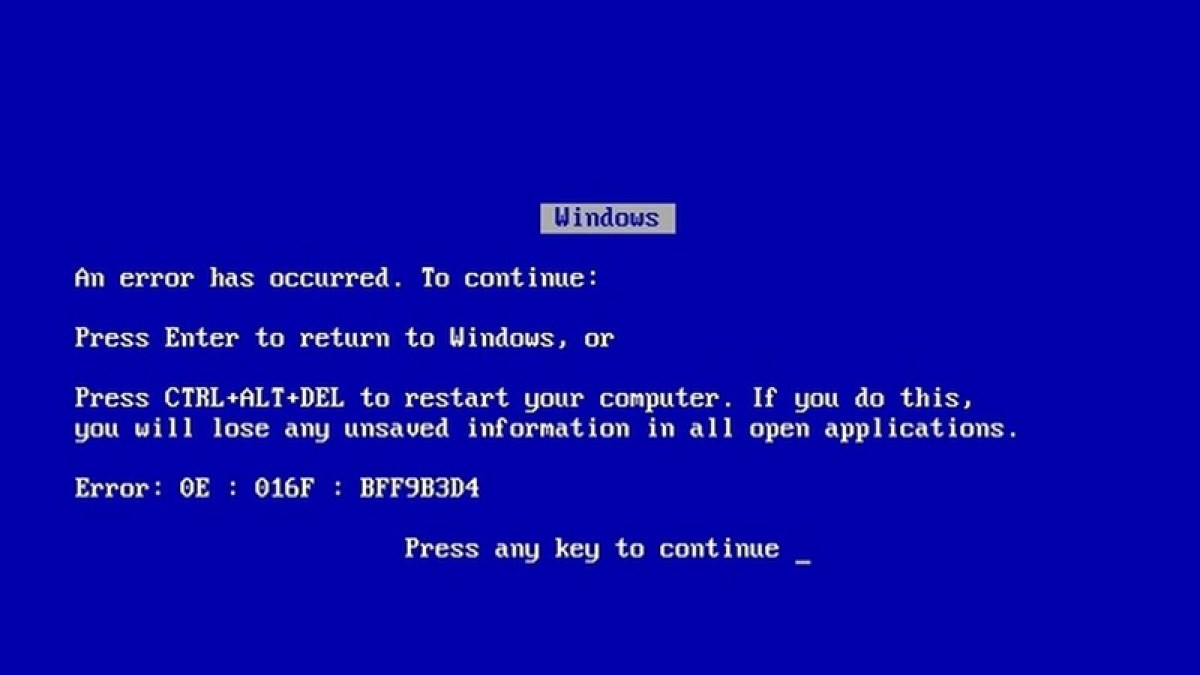 BSOD Vintage, juste pour le plaisir