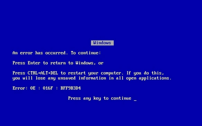 BSOD Vintage, juste pour le plaisir