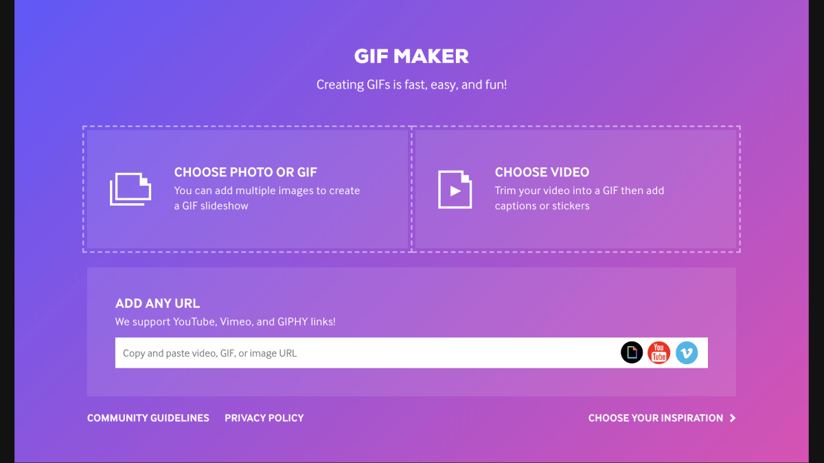 Giphy Maker // Source : Numerama