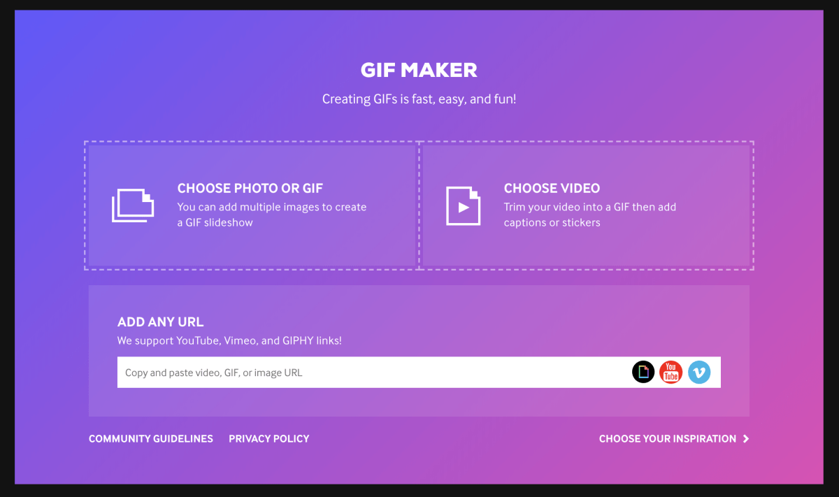 Giphy Maker // Source : Numerama