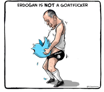 Erdogan caricaturé