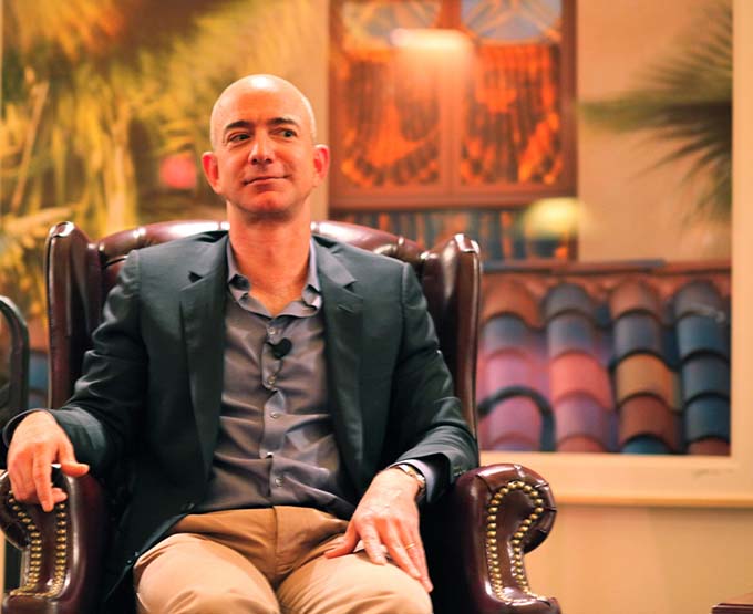 Jeff Bezos, le patron d'Amazon. // Source : CC Steve Jurvetson