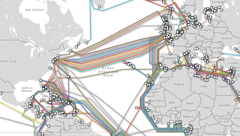 Les câbles sous-marins actuels