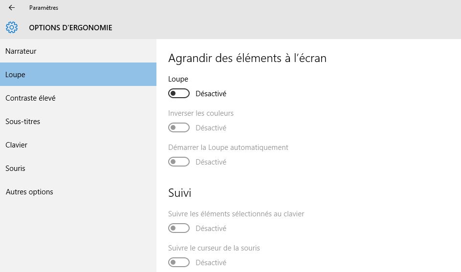 Ergonomie Windows 10 Ergonomie Windows 10