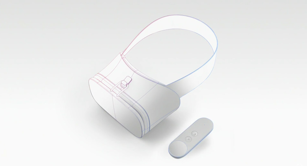 Représentation du futur casque de réalité virtuelle conçu par Google pour son écosystème Daydream
