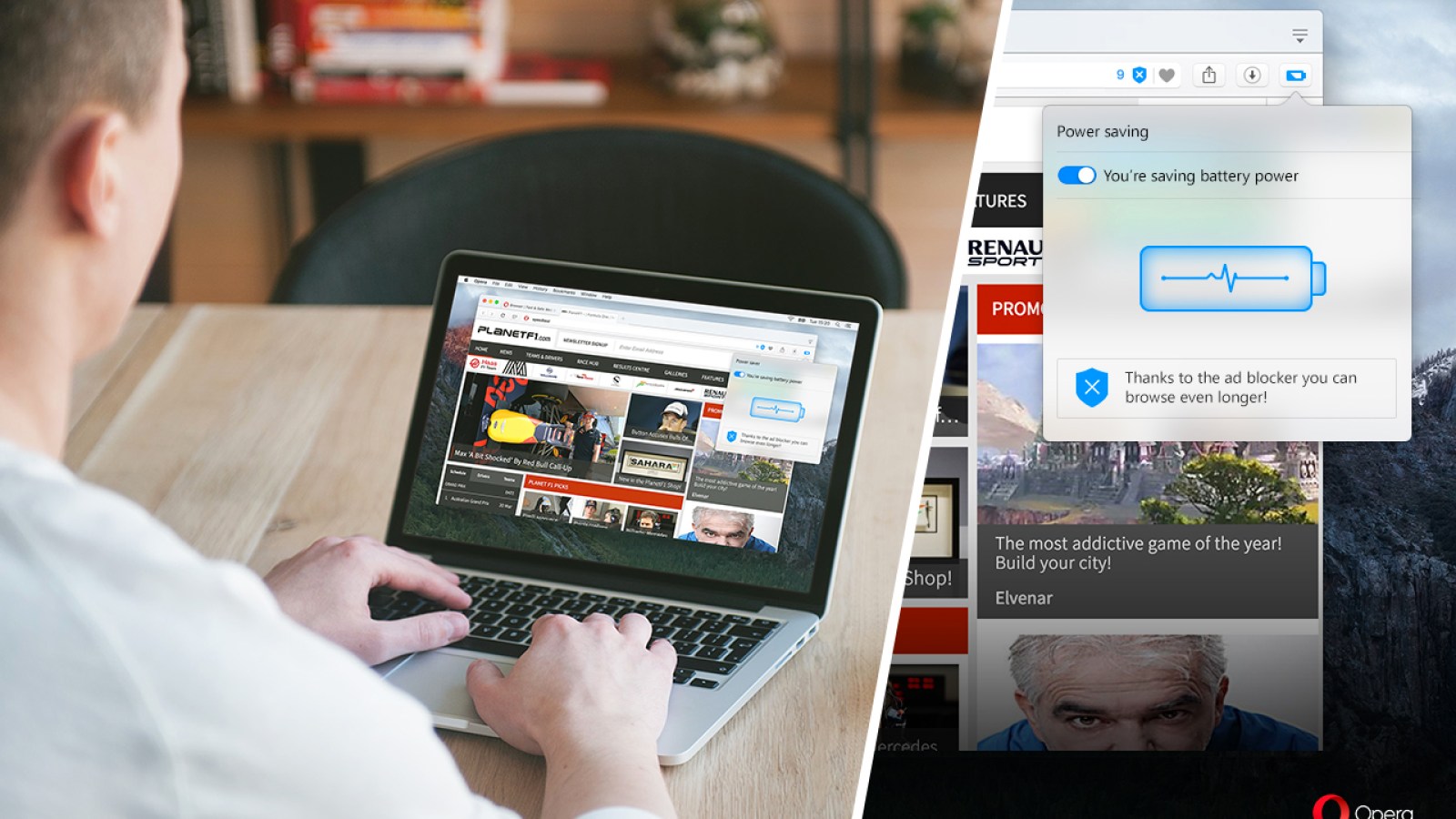 Le navigateur opera promet de faire gagner 50 % d'autonomie sur pc portable