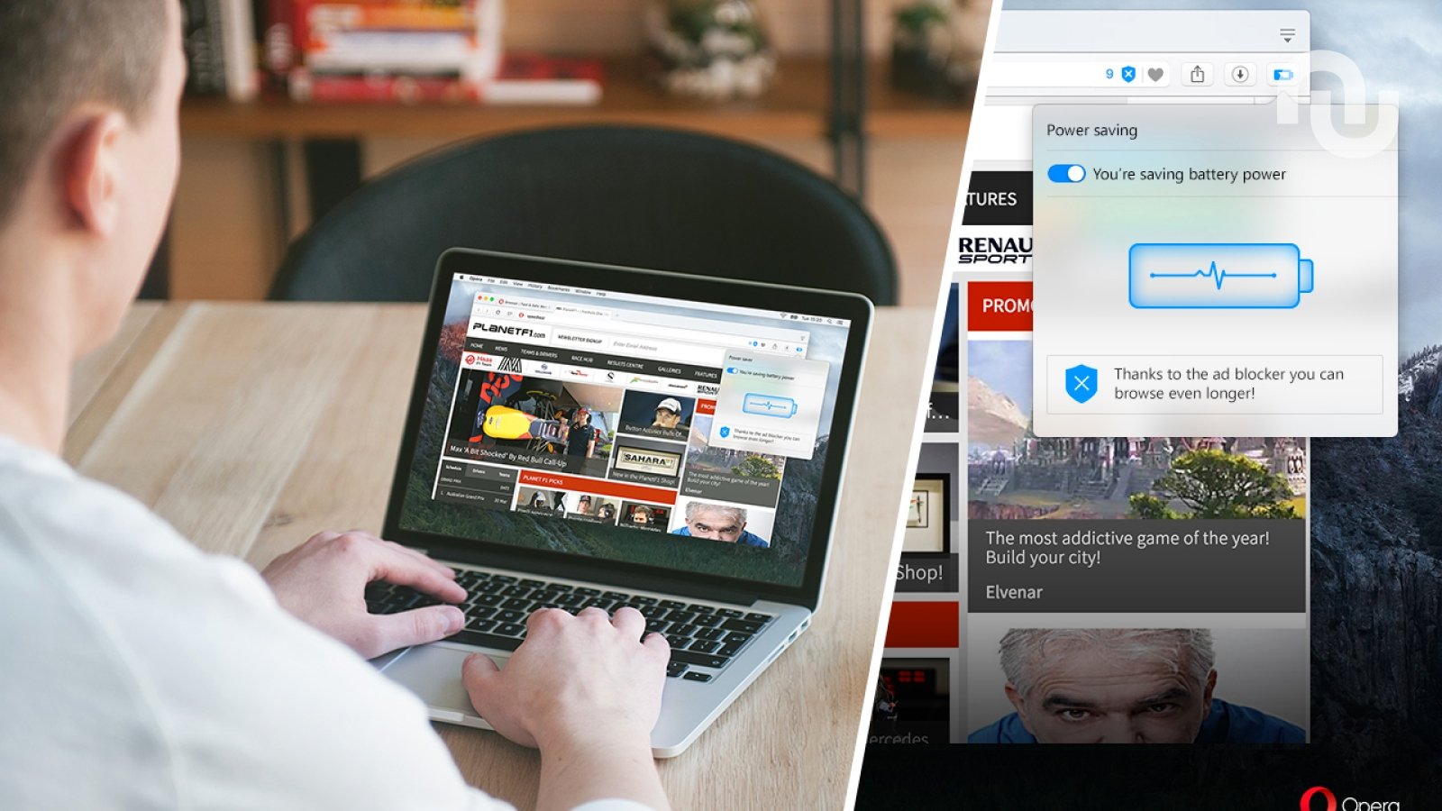 Le navigateur opera promet de faire gagner 50 % d'autonomie sur pc portable