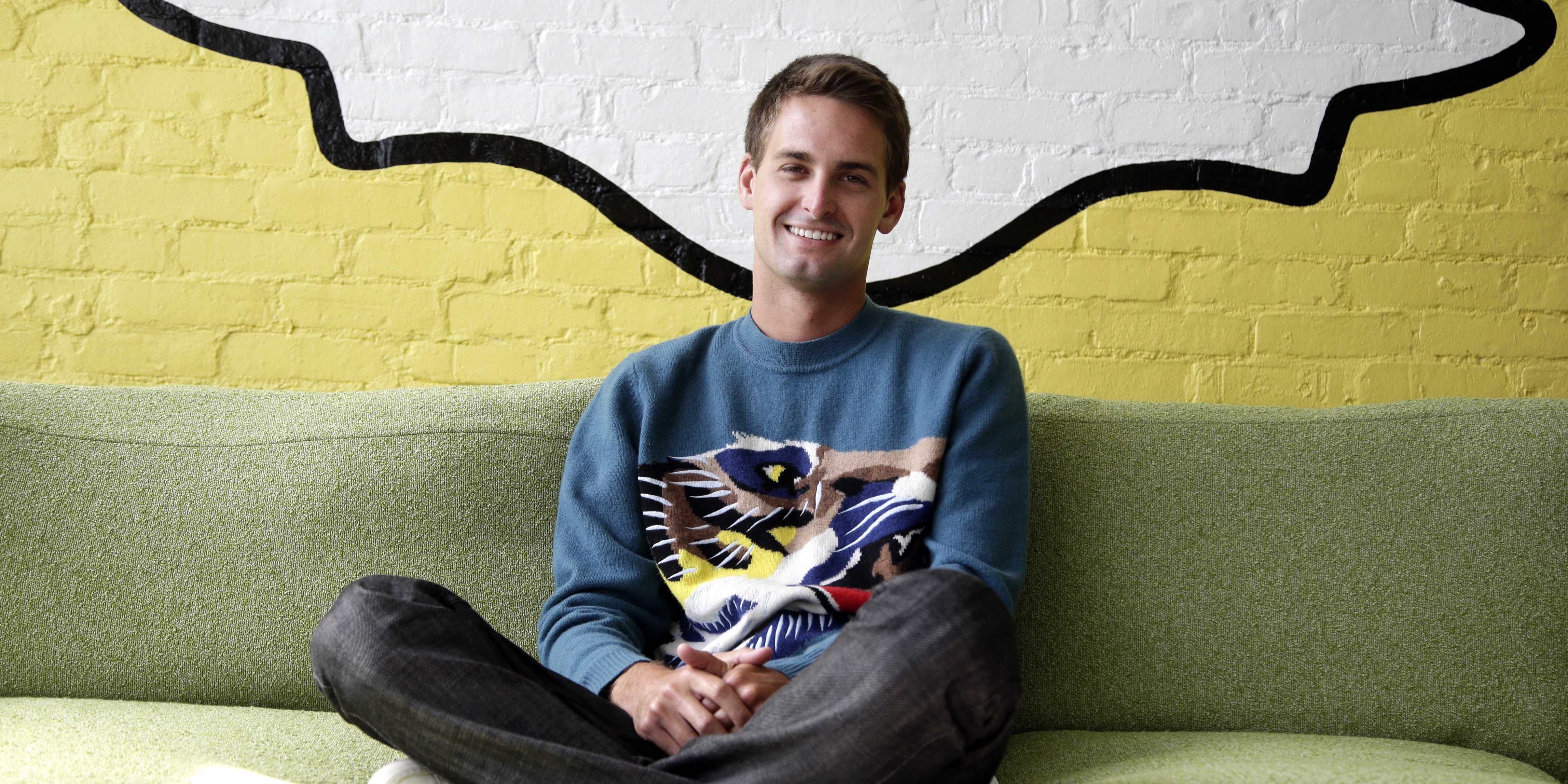 Evan Spiegel, CEO de Snapchat Evan Spiegel, CEO de Snapchat
